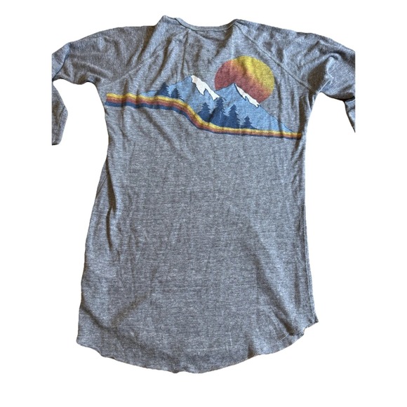 Aviator Nation Shirt Small Raglan Henley 3/4 Sleeve Aspen Made USA Rare - Picture 5 of 7